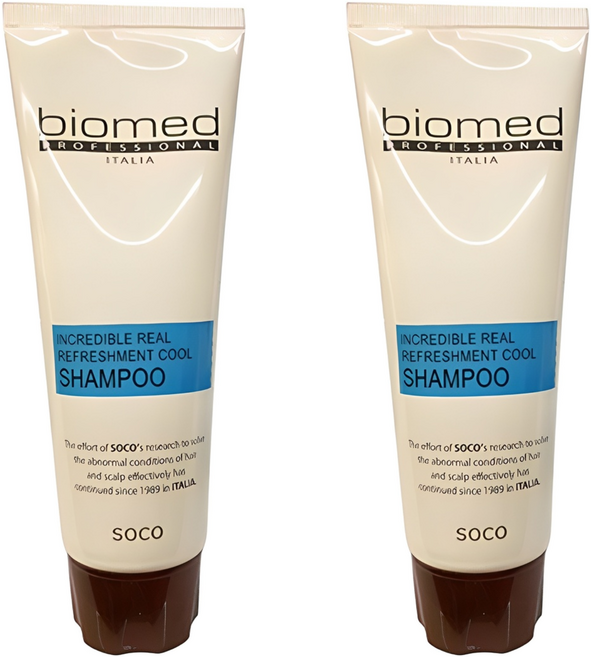 바이오메드 프로페셔널 리얼 리후레쉬먼트 쿨 여행용샴푸, 100ml, 2개