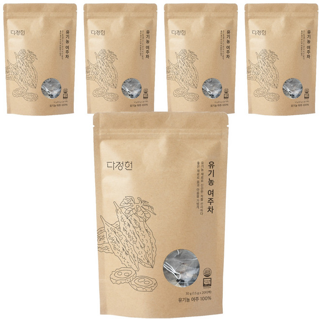 다정헌 유기농 여주차, 1.5g, 20개입, 5개