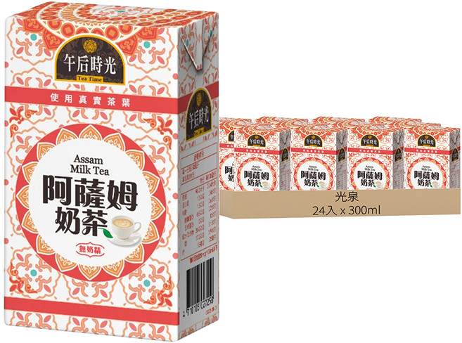 光泉 午后時光 阿薩姆奶茶, 300ml, 24入