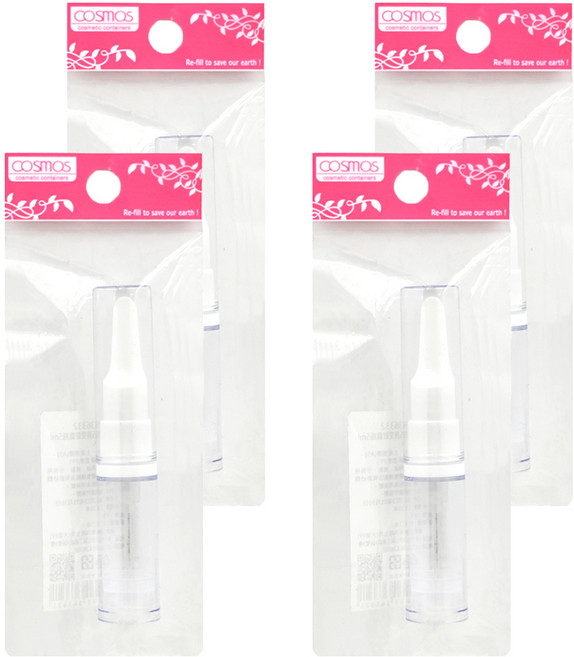 台灣 COSMOS AS真空眼霜瓶 5ml, 透明色, 4個