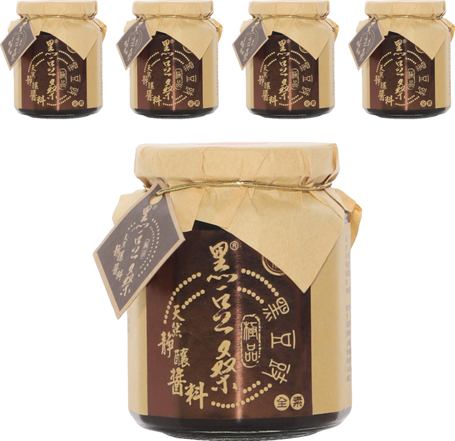 黑豆桑 極品純黑豆豉, 300g, 5罐