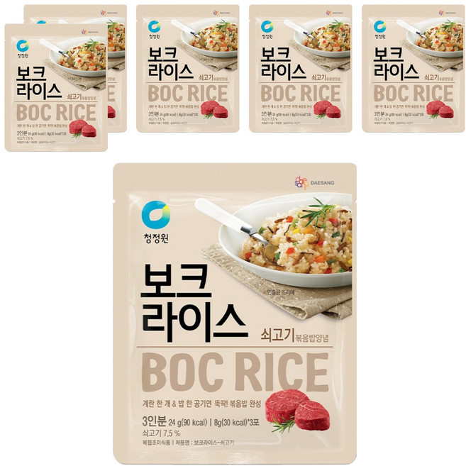 청정원 보크라이스 쇠고기, 24g, 6개