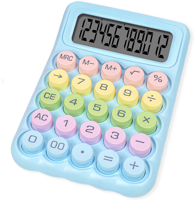 모더너리 레트로 기계식 계산기, 스카이 블루, 1개