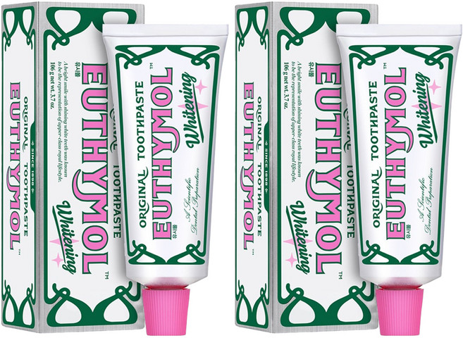 유시몰 화이트닝 티엠 치약, 106g, 2개