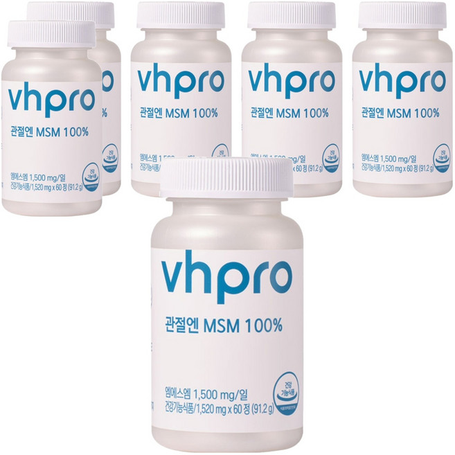 비타민하우스 관절엔 MSM 100%, 60정, 6개