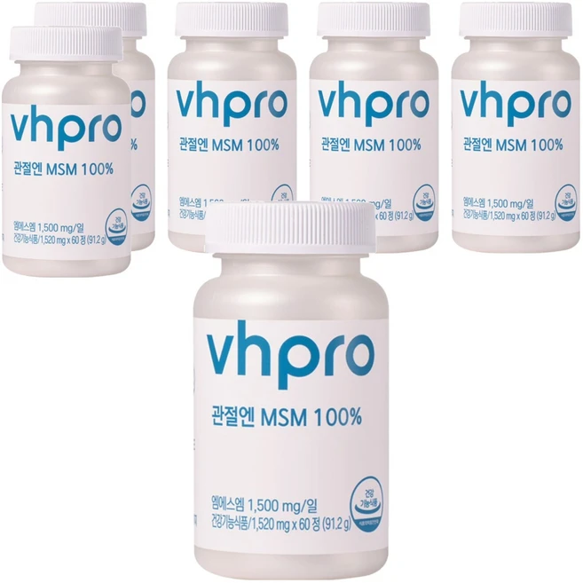 비타민하우스 관절엔 MSM 100%, 60정, 6개 - 쿠팡