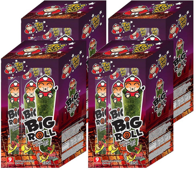 TAO KAE NOI 小老板 海苔棒棒捲 BBQ風味 9條, 27g, 4盒