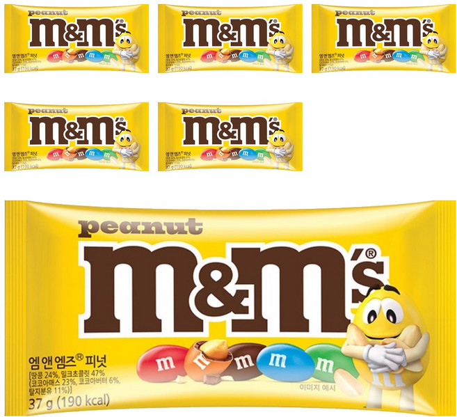 엠앤엠즈 피넛, 37g, 6개
