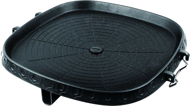 點秋香 韓式排油低脂燒烤盤 鑄造一體成形 耐用不變形 導熱更均勻 不沾黏塗層, 1個, 36cm