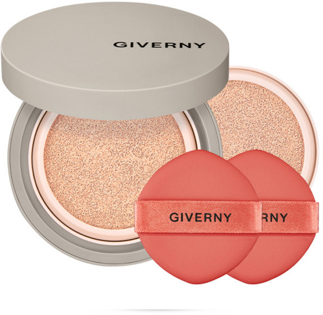 지베르니 밀착 매트핏 쿠션 파운데이션 본품 12g + 리필 12g 세트, 17C 포슬린, 1개