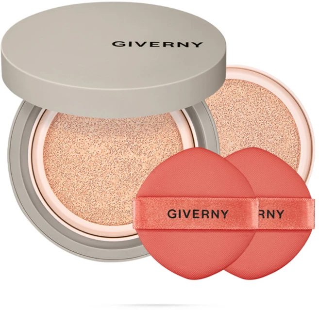 지베르니 밀착 매트핏 쿠션 파운데이션 본품 12g + 리필 12g 세트, 17C 포슬린, 1개 - 쿠팡