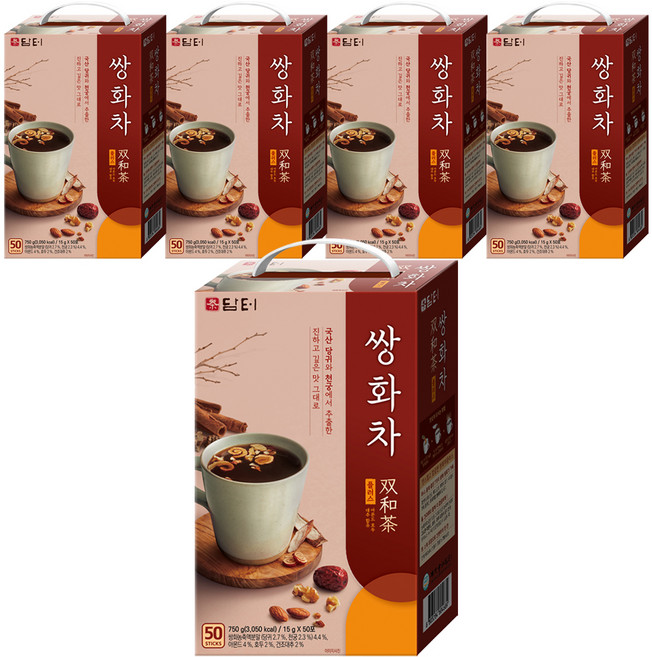 담터 쌍화차 플러스, 15g, 50개입, 5개
