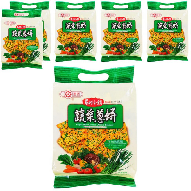 惠香 農村小鎮蔬菜蔥餅, 252g, 6袋