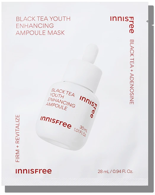 이니스프리 블랙티 유스 인핸싱 앰플 마스크 28ml, 1개, 1개입 - 쿠팡