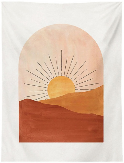 픽노아 플랫 일러스트 패브릭 태피스트리, 디자인 2