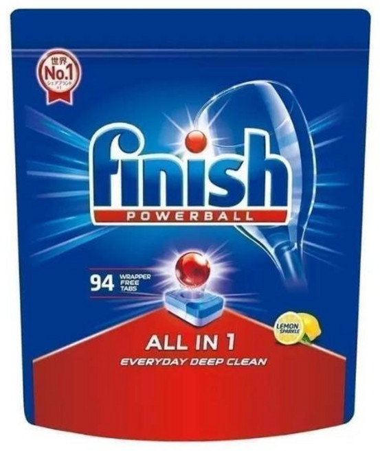 finish MUSE 洗碗機專用 紅球強效洗碗錠 94錠, 1包