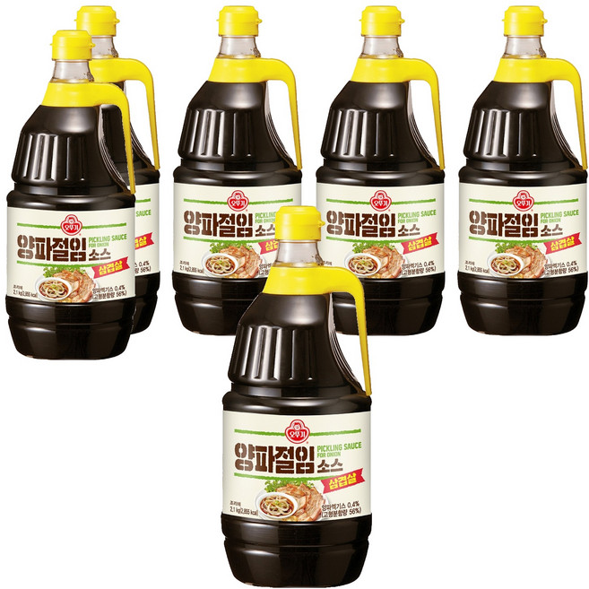 오뚜기 삼겹살 양파절임 소스, 2.1kg, 6개