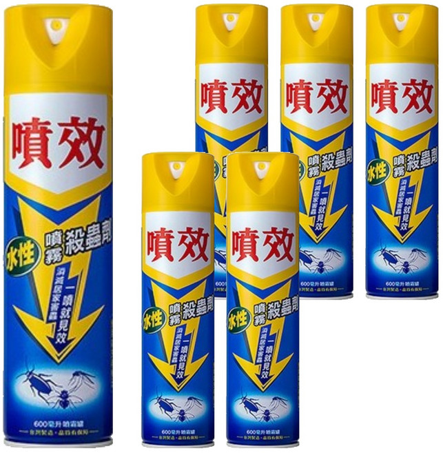 噴效 水性噴霧殺蟲劑, 6瓶