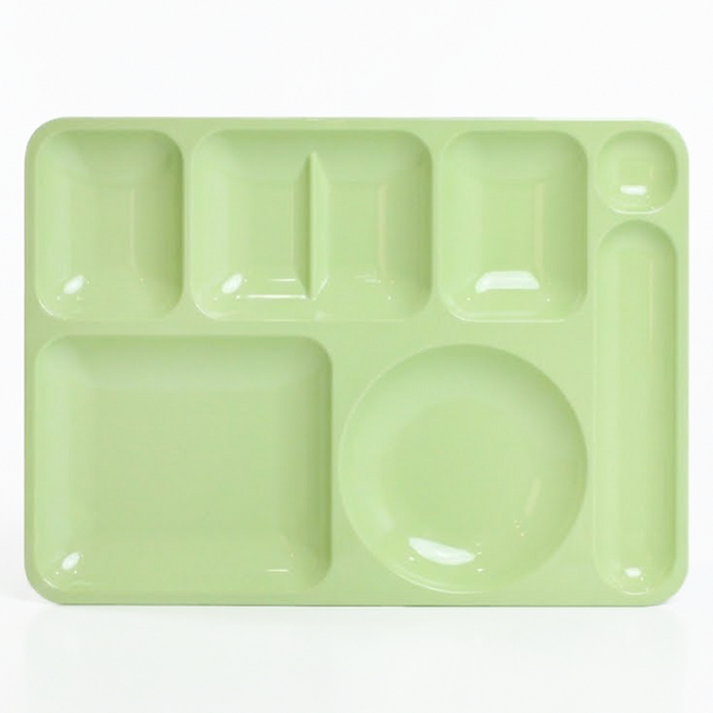 리빙메이트 단체급식 표준형 PC 3300 식판, 파스텔 연두, 1개