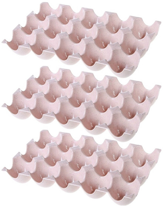 앤티스 달걀 보관 케이스 15칸, 핑크, 3개