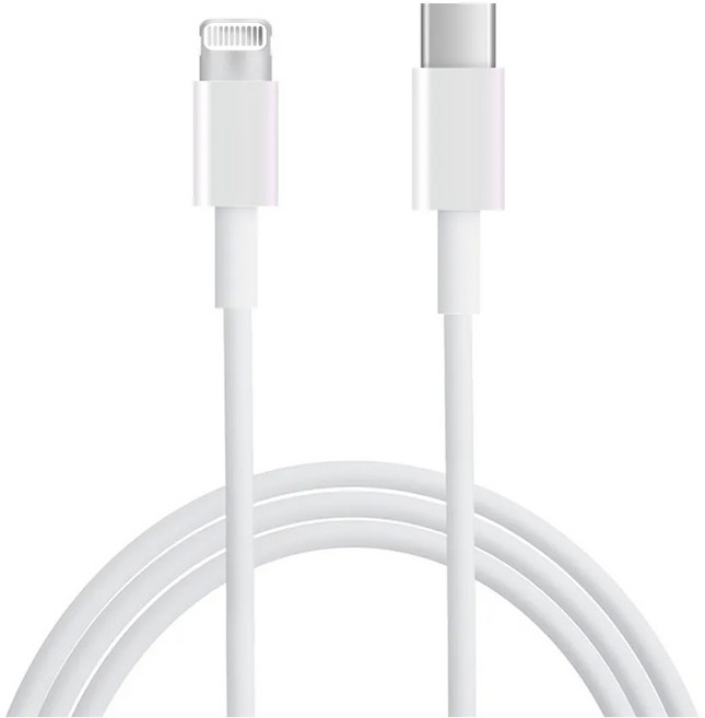 iBRIDGE USB-C to Lightning 充電傳輸線 適用於 iPhone iPad Pro 快速資料傳輸, 白色, 1條, 1m