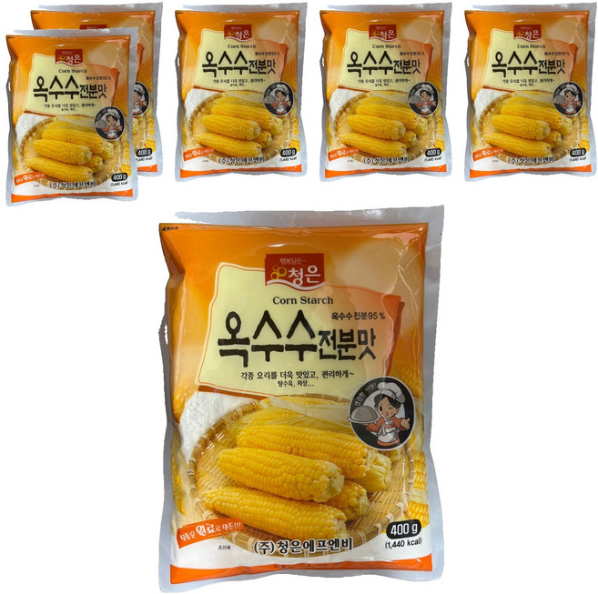 청은에프엔비 옥수수전분, 400g, 6개