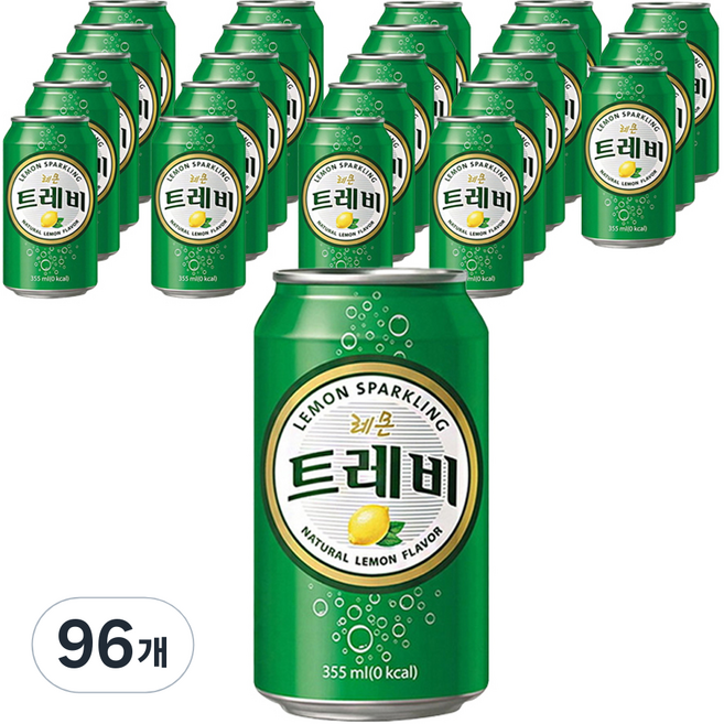 트레비 레몬 캔 탄산음료, 355ml, 96개