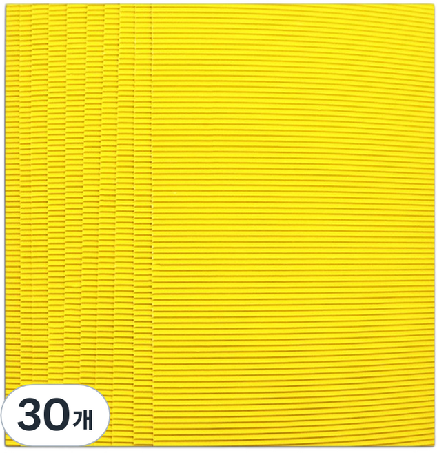 마다꾸미 컬러 골판지, 08 옐로우, 30개