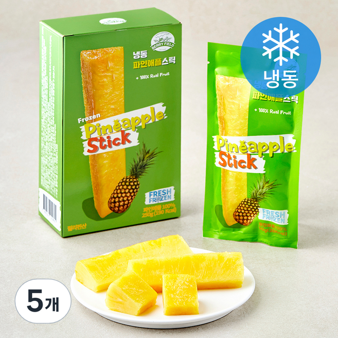 베리필드 파인애플스틱 5개입 (냉동), 5개, 250g
