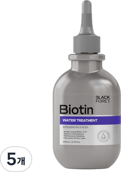 블랙포레 비오틴 워터 트리트먼트, 200ml, 5개