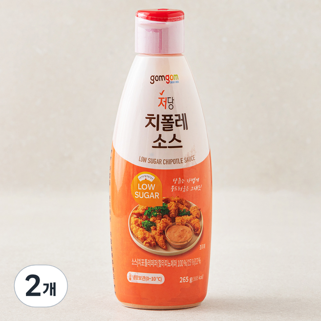 곰곰 저당 치폴레 소스, 265g, 2개