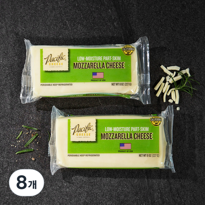 퍼시픽 모짜렐라 치즈, 227g, 1개입, 8개