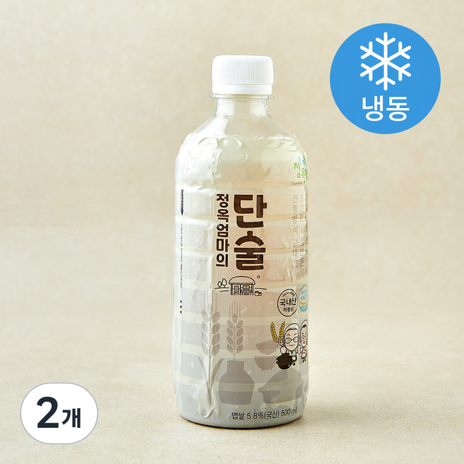 정옥 엄마의 단술 (냉동), 2개, 500ml