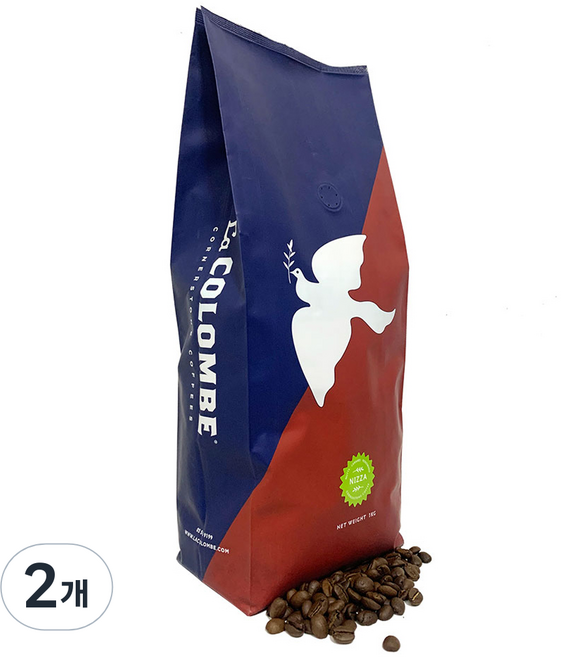 라콜롬브 블렌드 원두 니짜, 1kg, 2개, 홀빈(분쇄안함)