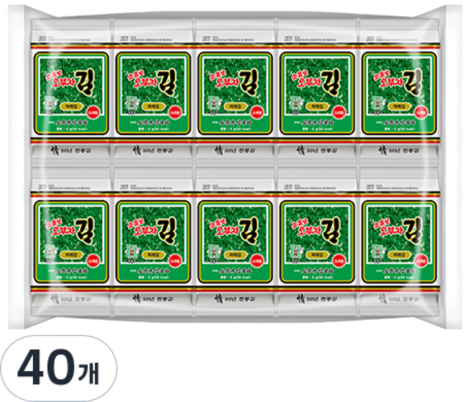 소문난오부자 파래 도시락김 20p, 100g, 2개