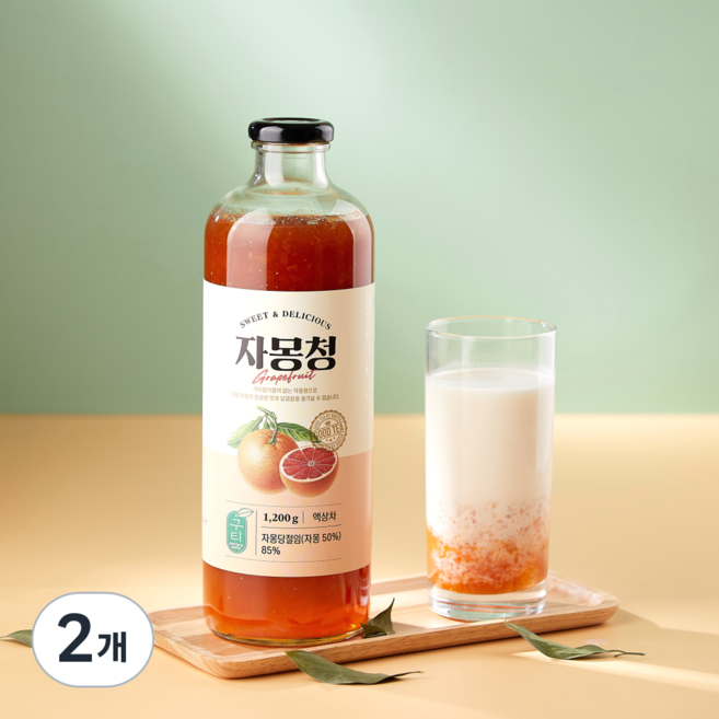 구티 자몽청, 1.2kg, 1개입, 2개