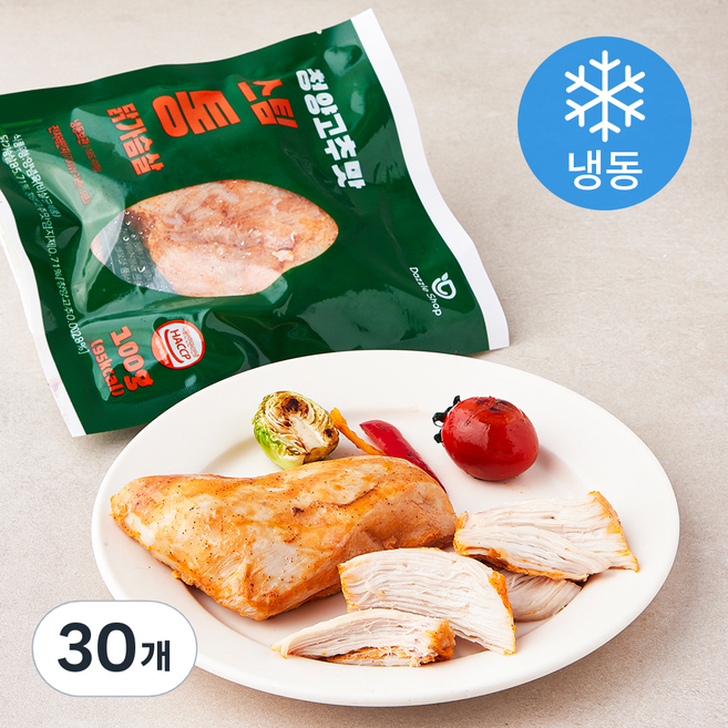 다즐샵 스팀 통 닭가슴살 청양고추맛 (냉동), 100g, 1개입, 30개