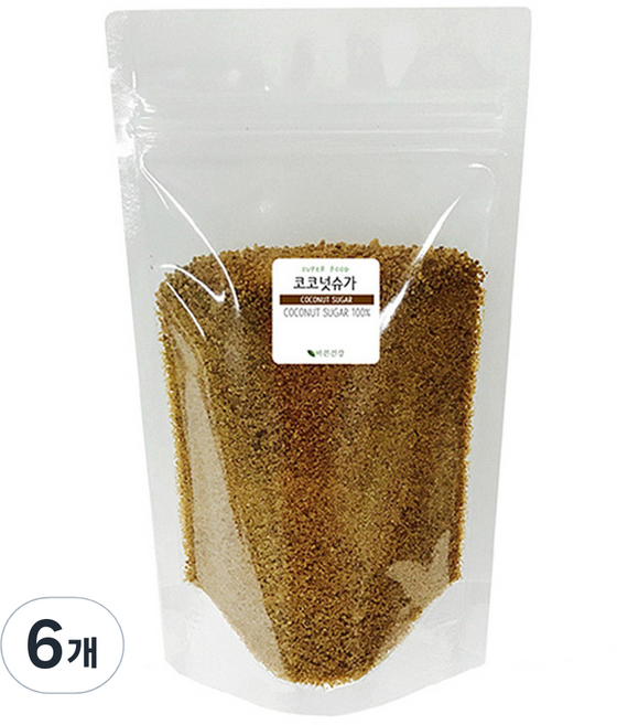 바른건강 코코넛슈가, 500g, 6개