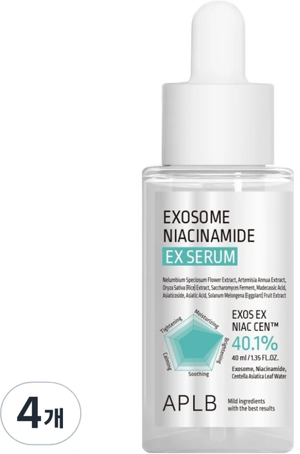 APLB 엑소좀 나이아신아마이드 EX 세럼, 4개, 40ml - 쿠팡