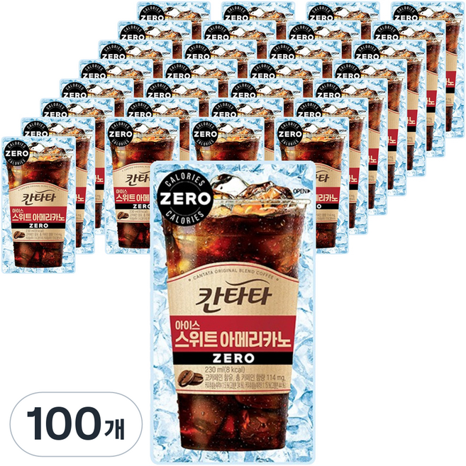 칸타타 아이스 스위트 아메리카노, 230ml, 100개