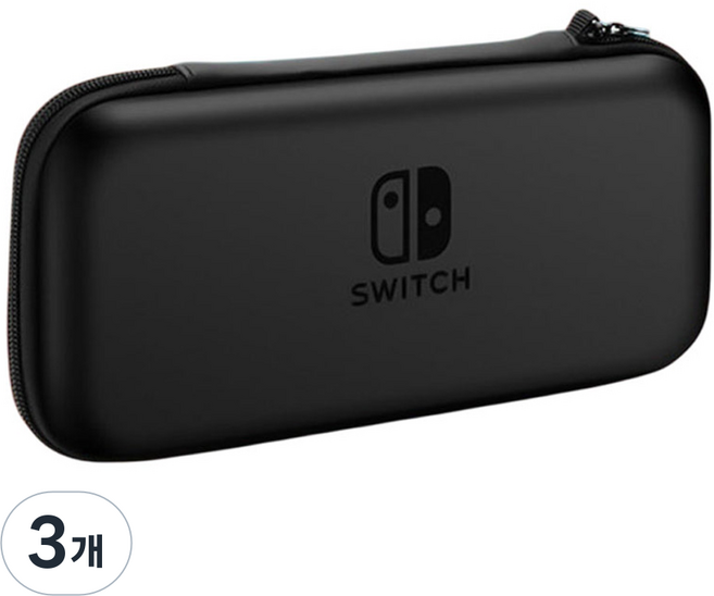 픽센드 닌텐도 스위치 OLED 파우치 케이스, 블랙, 3개