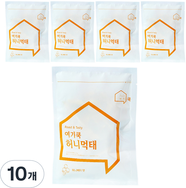 여기쿡 로스팅 시즈닝 청양먹태, 45g, 10개
