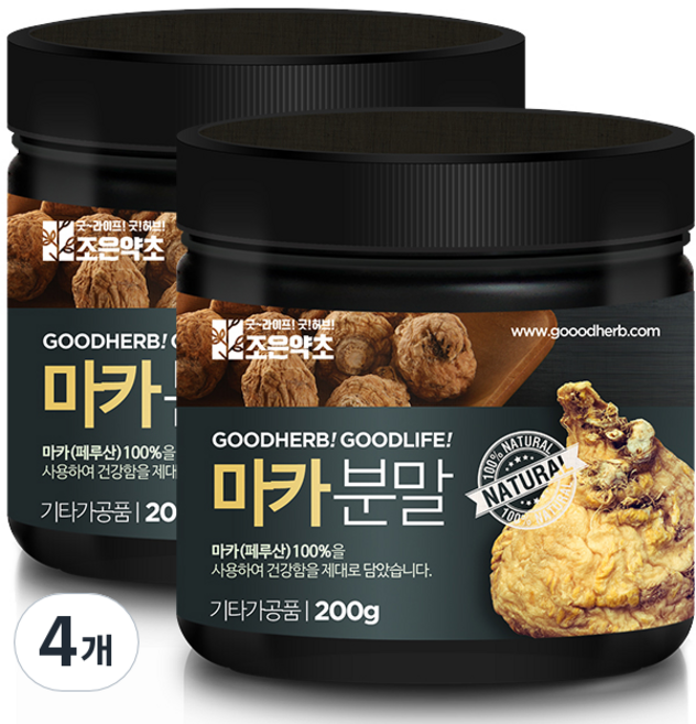 조은약초 마카가루, 4개, 200g