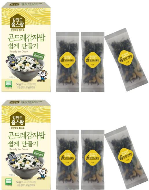 홈스랑 곤드레 감자밥 쉽게만들기, 54g, 2개