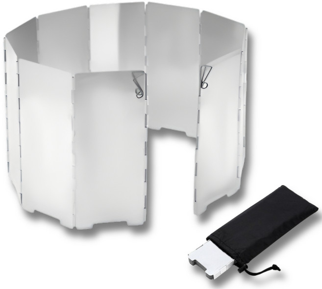 캠핑용 야외 접이식 버너 바람막이 10단, 1개