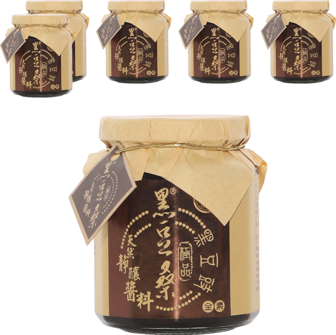 黑豆桑 極品純黑豆豉, 300g, 6罐