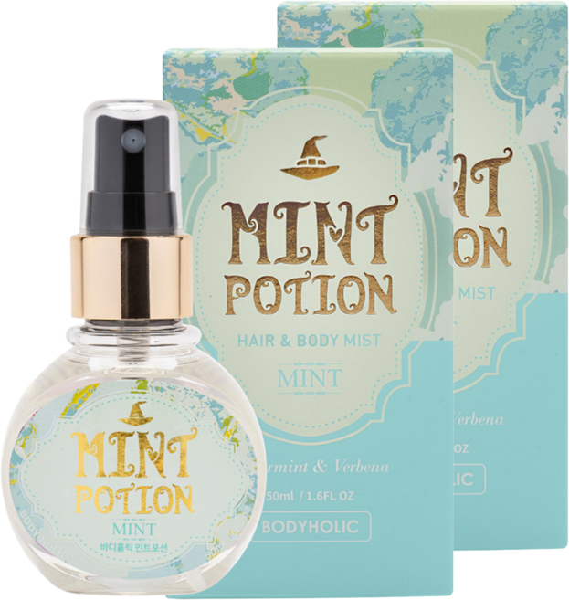 바디홀릭 민트포션 바디미스트, 50ml, 2개