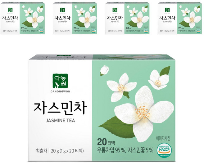 다농원 자스민차, 1g, 20개입, 5개