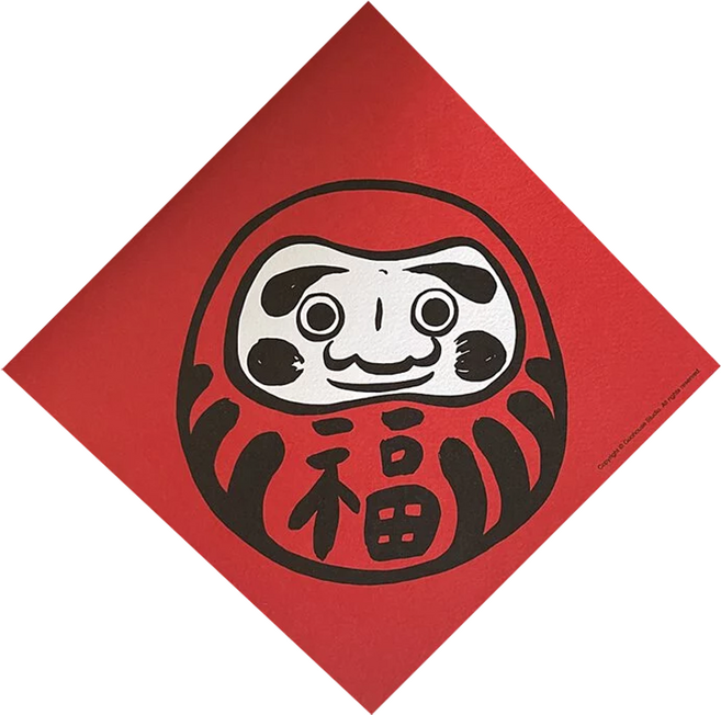 GUOHOUSE STUDIO 郭公館工作室 春聯 220磅美術紙, 達摩福, 1張