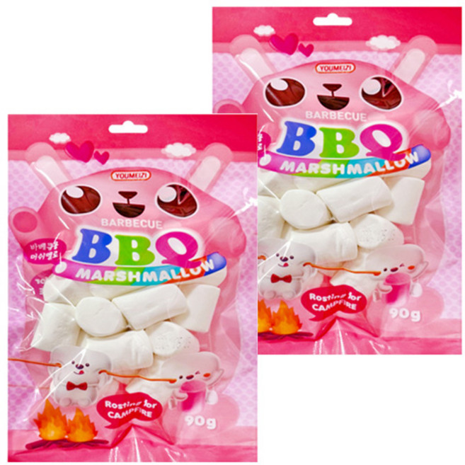 바베큐용 마시멜로, 90g, 2개